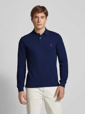 Koszulka polo o kroju slim fit z długim rękawem Polo Ralph Lauren