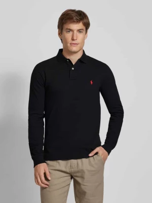 Koszulka polo o kroju slim fit z długim rękawem Polo Ralph Lauren