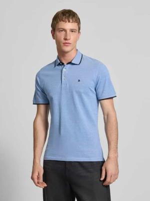 Koszulka polo o kroju slim fit z dodatkiem wiskozy model ‘Paulos’ jack & jones