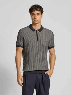 Koszulka polo o kroju slim fit z efektem dzianiny model ‘Simeono’ JOOP! Collection
