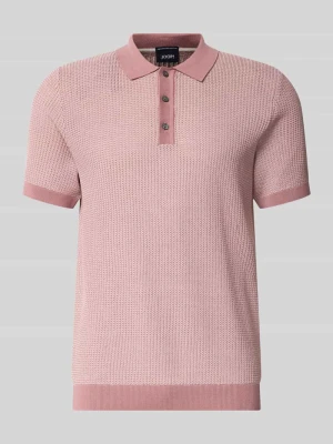 koszulka polo o kroju slim fit z fakturowanym wzorem model 'Brianoro' JOOP! COLLECTION