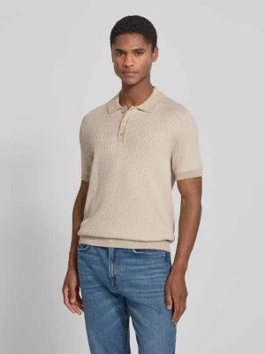 koszulka polo o kroju slim fit z fakturowanym wzorem model 'Brianoro' JOOP! COLLECTION