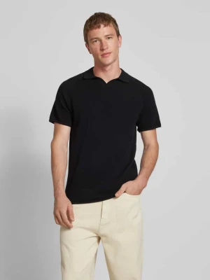 Koszulka polo o kroju slim fit z fakturowanym wzorem model ‘HILL KNIT’ jack & jones