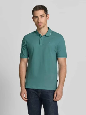 koszulka polo o kroju slim fit z haftem Jack&Jones Limonkowy