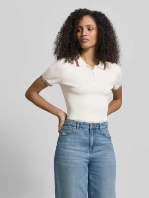 Koszulka polo o kroju slim fit z imitacji dzianiny z mieszanki wiskozy Jake*s Casual