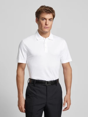 Koszulka polo o kroju slim fit z krótką listwą guzikową Boss