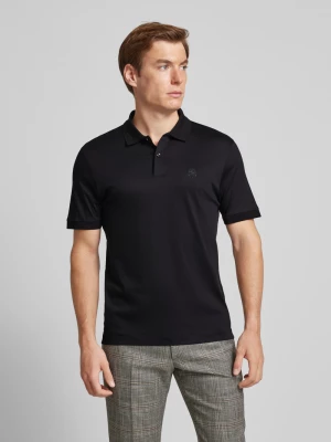 Koszulka polo o kroju slim fit z krótką listwą guzikową Boss