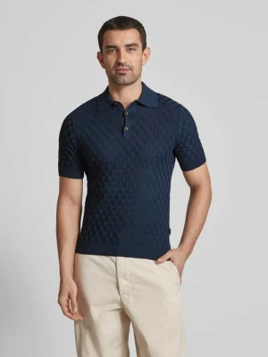Koszulka polo o kroju slim fit z krótką listwą guzikową model ‘Heritage’ Matinique