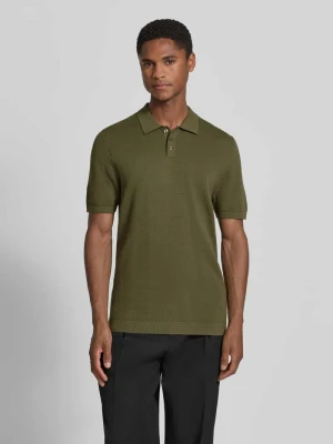 Koszulka polo o kroju slim fit z krótką listwą guzikową model 'TRITON' drykorn
