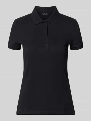 Koszulka polo o kroju slim fit z listwą guzikową Christian Berg Woman