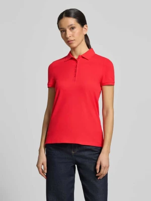 Koszulka polo o kroju slim fit z listwą guzikową Christian Berg Woman
