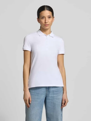 Koszulka polo o kroju slim fit z listwą guzikową Christian Berg Woman