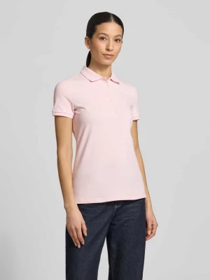 Koszulka polo o kroju slim fit z listwą guzikową Christian Berg Woman