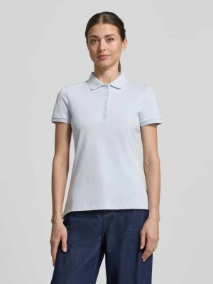 Koszulka polo o kroju slim fit z listwą guzikową Christian Berg Woman