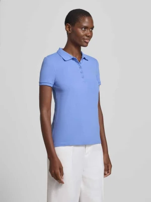 Koszulka polo o kroju slim fit z listwą guzikową Christian Berg Woman