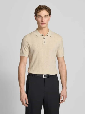 Koszulka polo o kroju slim fit z listwą guzikową Profuomo