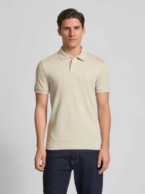 Koszulka polo o kroju slim fit z mieszanki bawełny Boss Orange