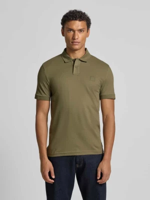 Koszulka polo o kroju slim fit z mieszanki bawełny Boss Orange