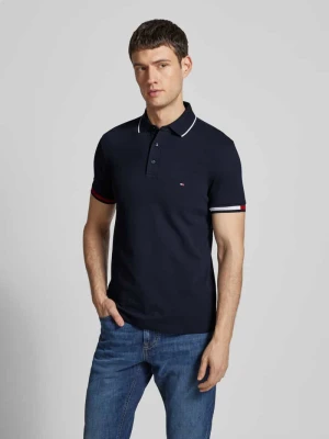 Koszulka polo o kroju slim fit z mieszanki bawełny i elastanu Tommy Hilfiger