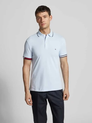Koszulka polo o kroju slim fit z mieszanki bawełny i elastanu Tommy Hilfiger