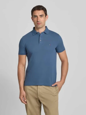 Koszulka polo o kroju slim fit z mieszanki bawełny i elastanu Tommy Hilfiger
