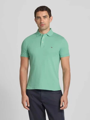 Koszulka polo o kroju slim fit z mieszanki bawełny i elastanu Tommy Hilfiger