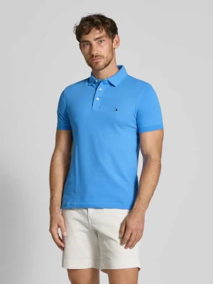 Koszulka polo o kroju slim fit z mieszanki bawełny i elastanu Tommy Hilfiger