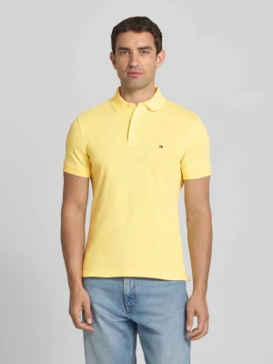 Koszulka polo o kroju slim fit z mieszanki bawełny i elastanu Tommy Hilfiger