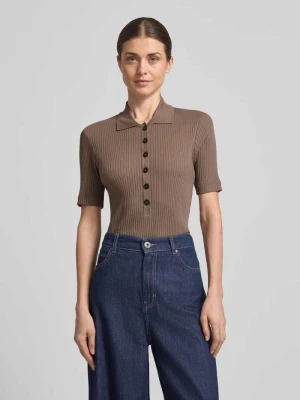 Koszulka polo o kroju slim fit z mieszanki bawełny i modalu Marc O'Polo