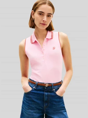 Koszulka polo o kroju slim fit z mieszanki bawełny Tommy Hilfiger