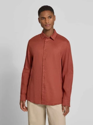 Koszula casualowa z mieszanki lnu i bawełny o kroju slim fit model 'RAMIS' Drykorn