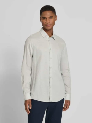 Koszula casualowa z mieszanki lnu i bawełny o kroju slim fit model 'RAMIS' drykorn
