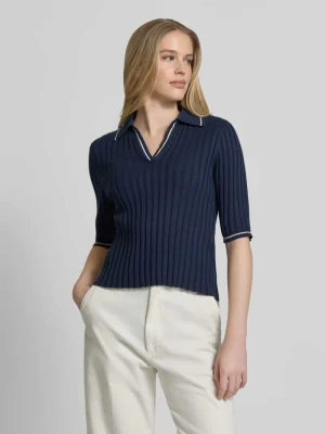 Koszulka polo o kroju slim fit z mieszanki wiskozy model 'SIMOSA' Vero Moda