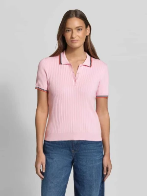 Koszulka polo o kroju slim fit z mieszanki wiskozy w imitacji dzianiny Jake*s Casual