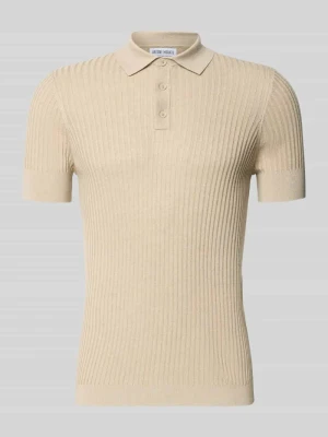 Koszulka polo o kroju slim fit z mieszanki wiskozy z dodatkiem lnu Antony Morato