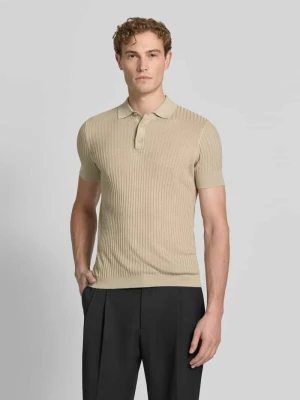 Koszulka polo o kroju slim fit z mieszanki wiskozy z dodatkiem lnu Antony Morato