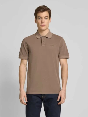 Koszulka polo o kroju slim fit z nadrukiem z logo model ‘Prime’ Boss Orange