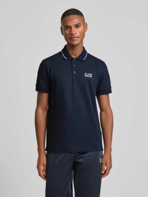 Koszulka polo o kroju slim fit z nadrukiem z logo model ‘TRAIN CORE’ EA7 Emporio Armani