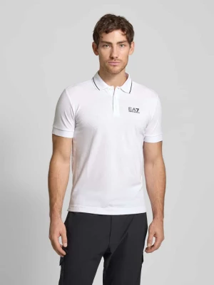 Koszulka polo o kroju slim fit z nadrukiem z logo model ‘TRAIN CORE’ EA7 Emporio Armani