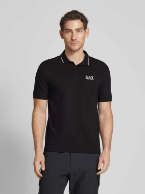 Koszulka polo o kroju slim fit z nadrukiem z logo model ‘TRAIN CORE’ EA7 Emporio Armani