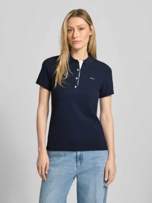 Koszulka polo o kroju slim fit z naszywanym logo Gant