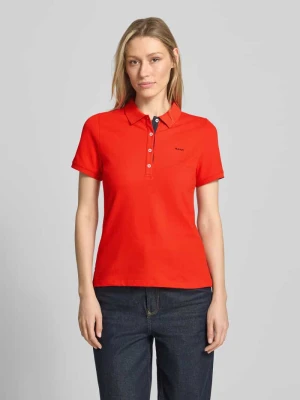 Koszulka polo o kroju slim fit z naszywanym logo Gant