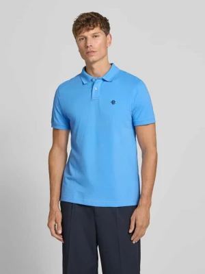 Koszulka polo o kroju slim fit z naszywanym logo MCNEAL Błękitno-niebieski