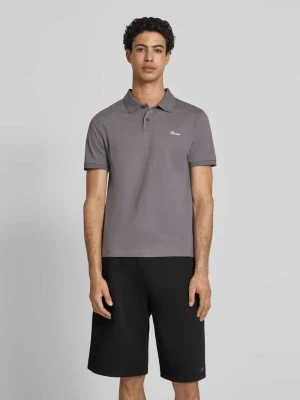 Koszulka polo o kroju slim fit z naszywanym logo REVIEW