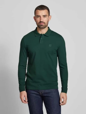 Koszulka polo o kroju slim fit z naszywką logo model ‘Passerby’ Boss Orange