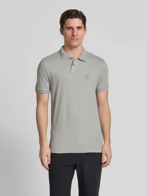 Koszulka polo o kroju slim fit z naszywką z logo model ‘Passenger’ Boss Orange