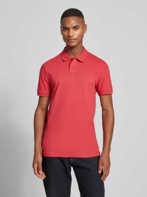 Koszulka polo o kroju slim fit z naszywką z logo model ‘Passenger’ Boss Orange