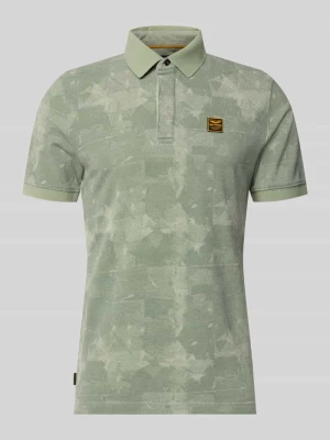 Koszulka polo o kroju slim fit z naszywką z logo PME Legend Jasnozielony