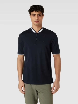 Koszulka polo o kroju slim fit z paskami w kontrastowym kolorze Emporio Armani