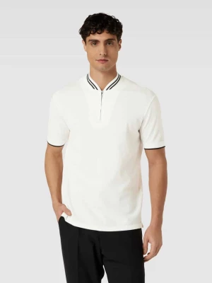 Koszulka polo o kroju slim fit z paskami w kontrastowym kolorze Emporio Armani